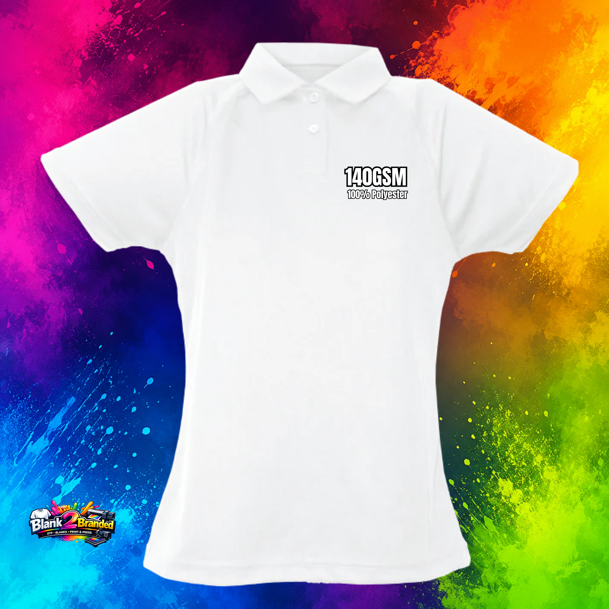 Women's Fitted Dry Fit Polo Shirt | Custom Branded – Blank2Branded