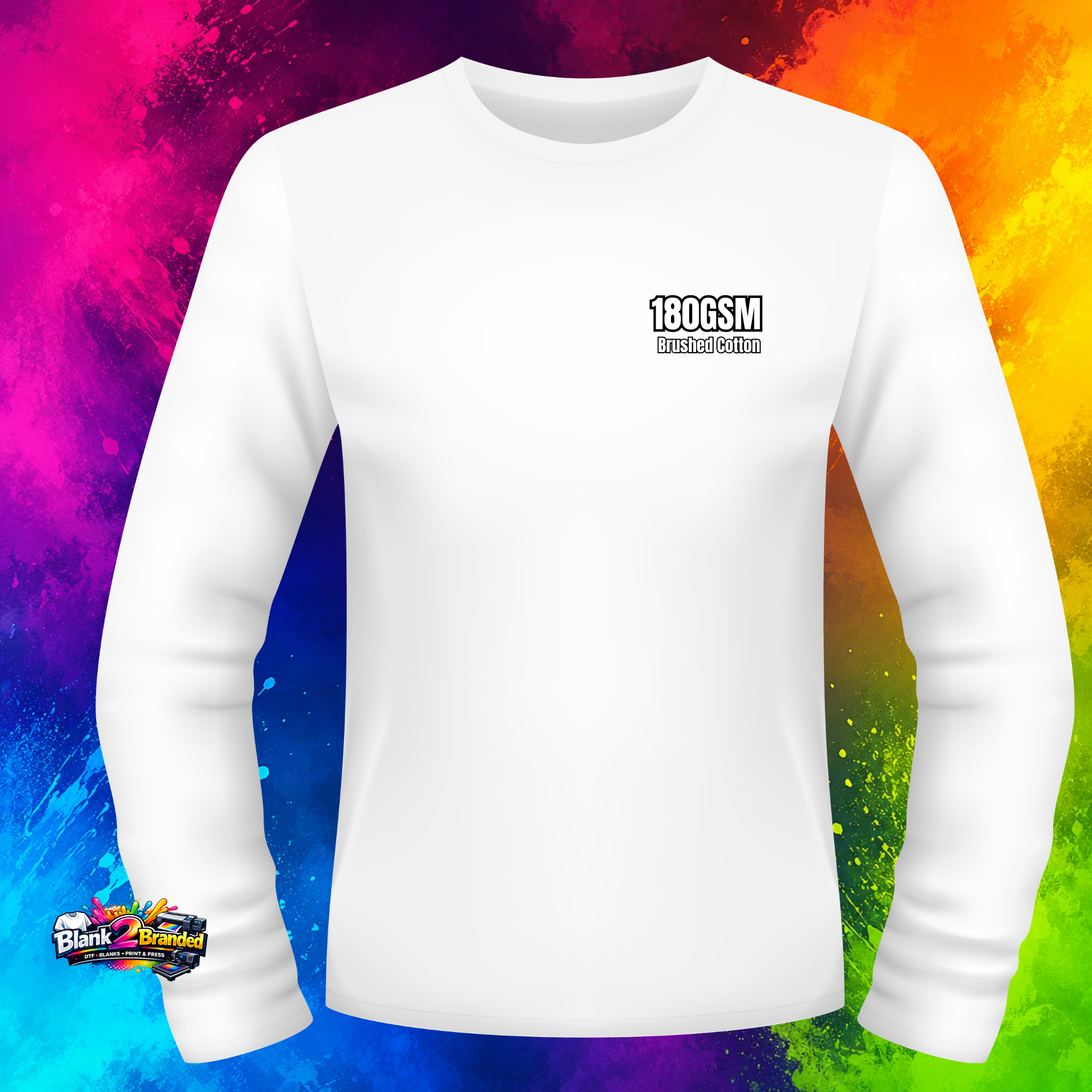 Unisex Long Sleeve T-Shirt | Custom Branded Tee – Blank2Branded