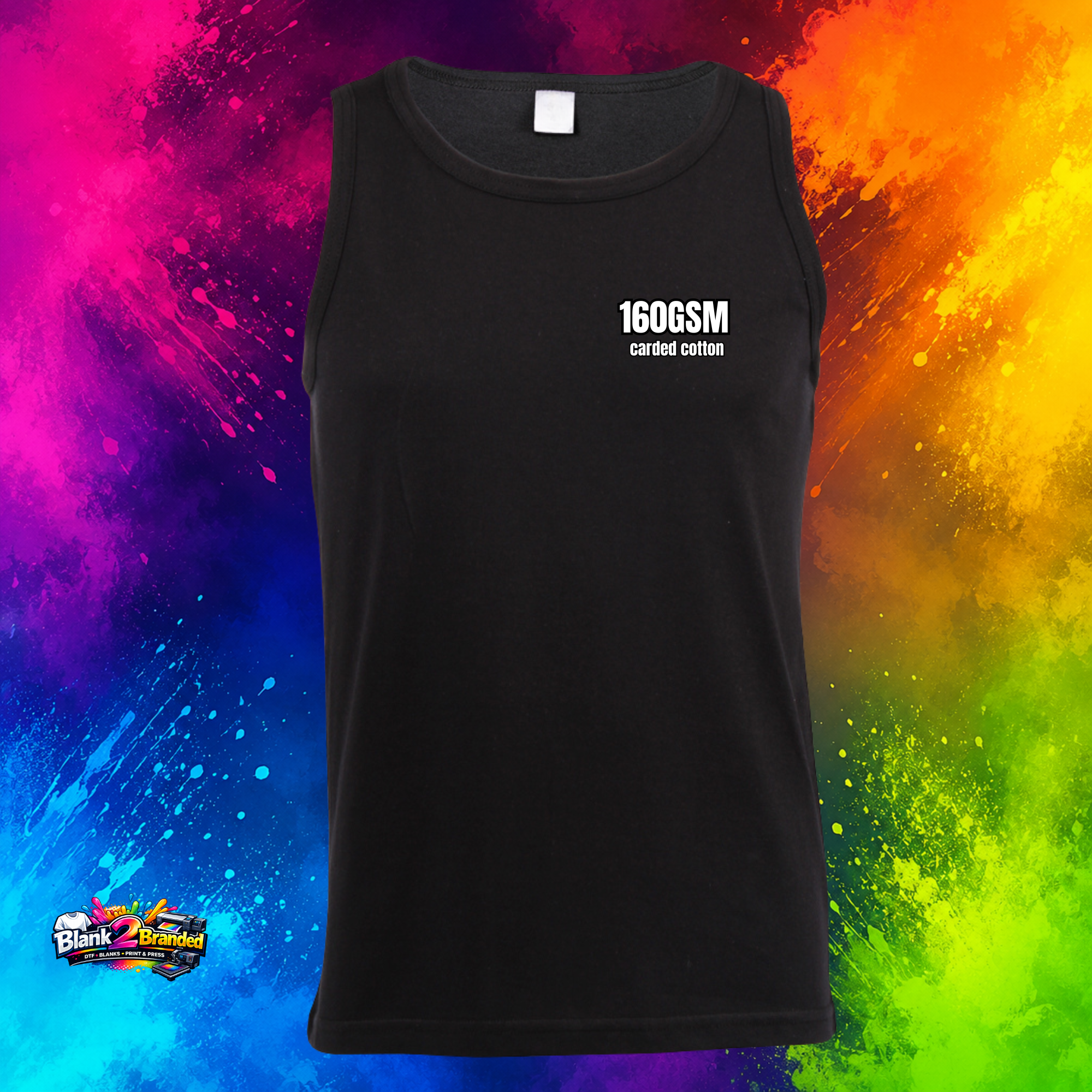 Unisex Cotton Vest | Custom Branded Tank Top – Blank2Branded